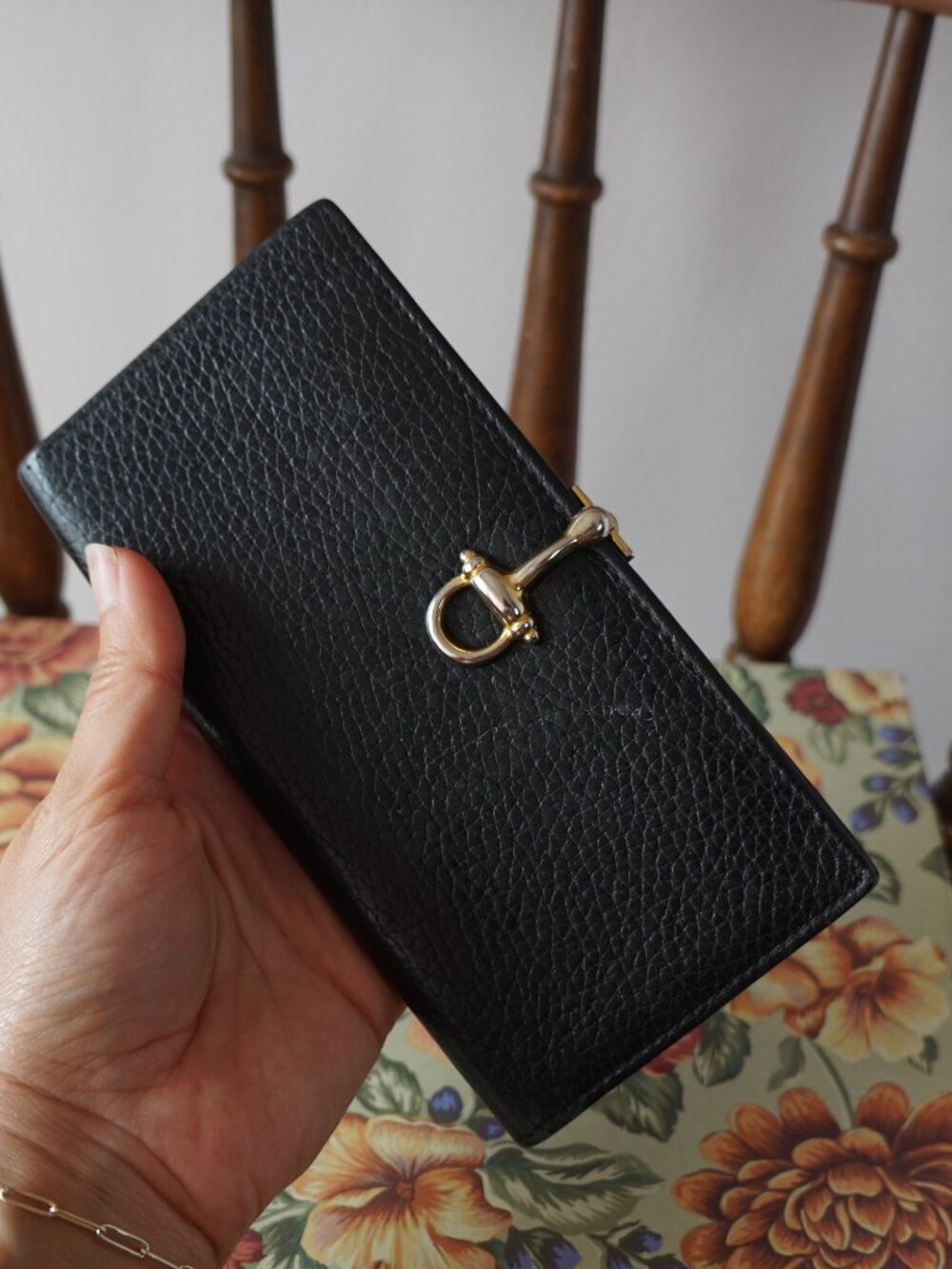 Vintage Black Genuine Leather Card Wallet – Made in Italy, Marshall Field’s One - Picture 8 of 8